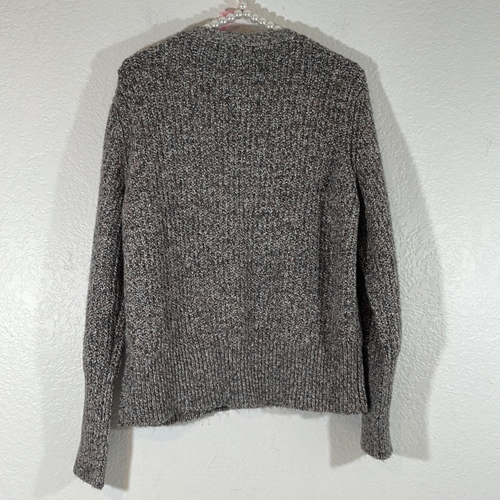 MARLED REUNITED CLOTHING Button Front Brown Knit Cardigan Sweater Women XL - Picture 5 of 9